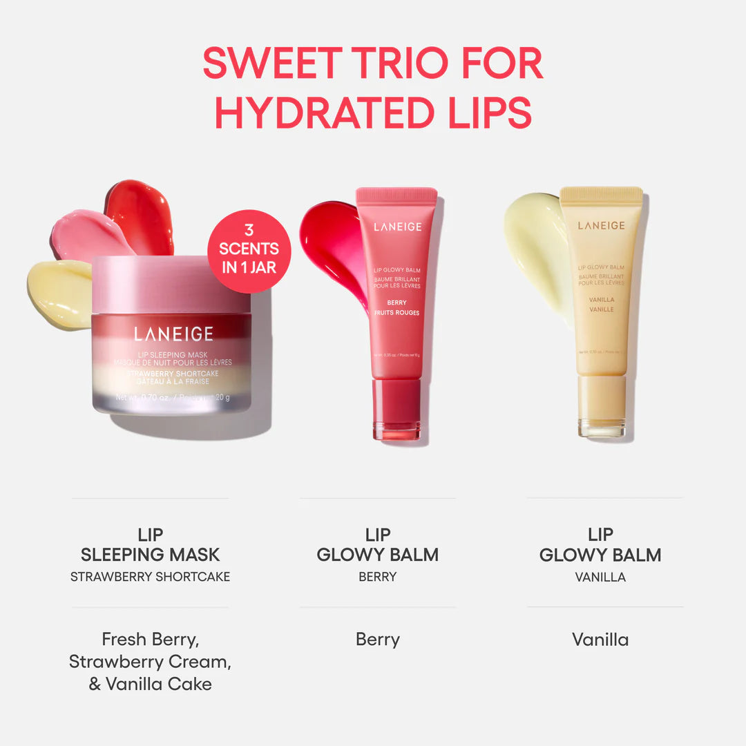 Laneige Berry Sweet Lip Treatment Minis Trio Set
