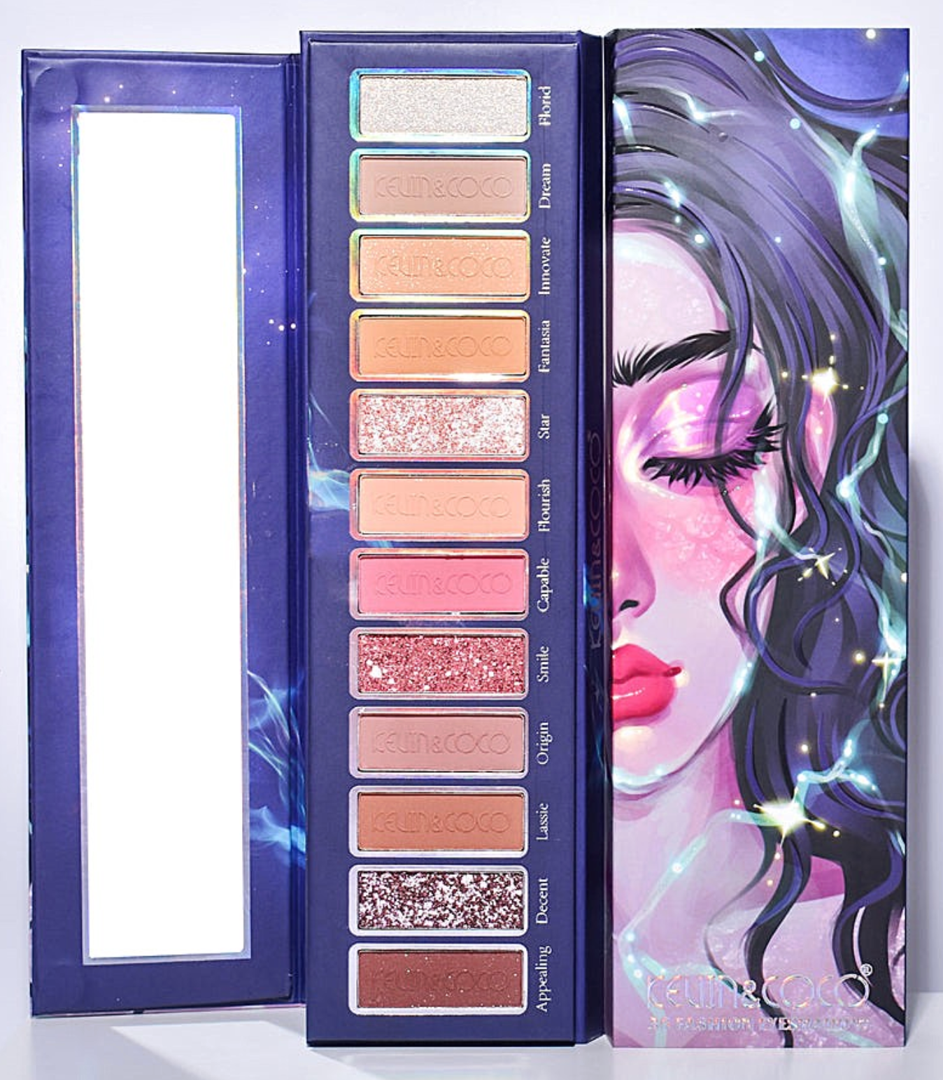 Paleta de SombrasPlegable de tres niveles Kevin&Coco