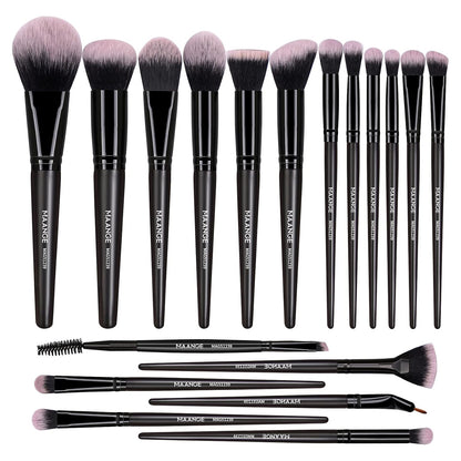 Maange 18 Pcs Pro Makeup Brush