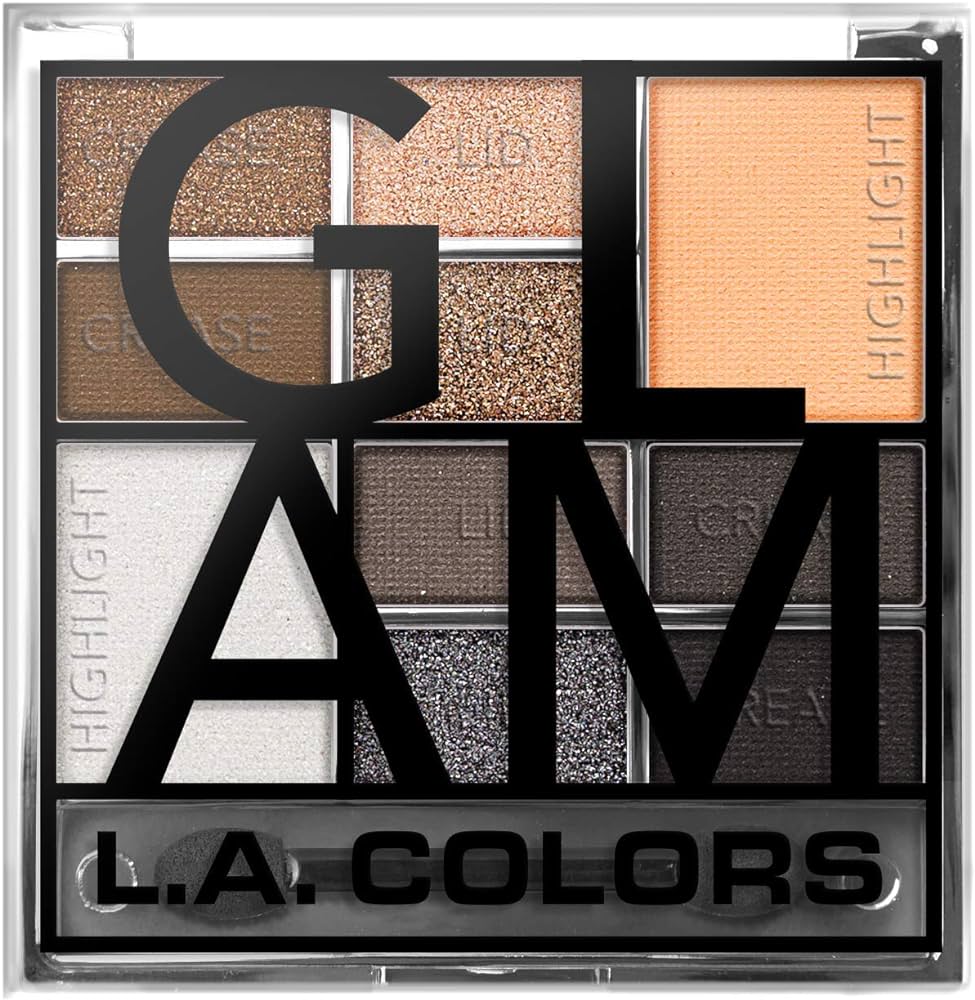 L.A Colors Glam Paleta de Sombras