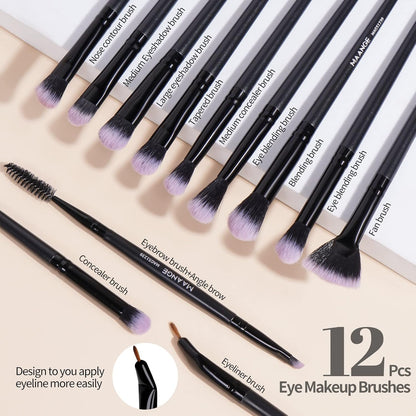 Maange 18 Pcs Pro Makeup Brush