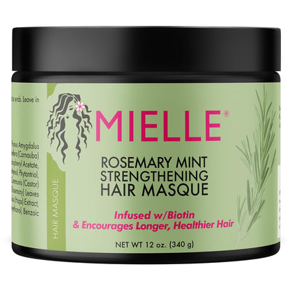 Rosemary Mint Strengthening Hair Masque- Mielle