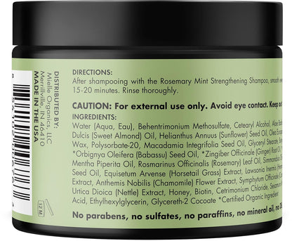 Rosemary Mint Strengthening Hair Masque- Mielle