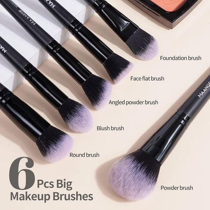 Maange 18 Pcs Pro Makeup Brush