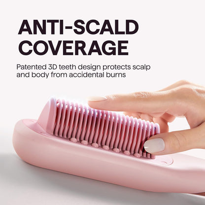 Wavytalk Cepillo alisador de cabello Pro Steamline Pro, cepillo alisador 3 en 1