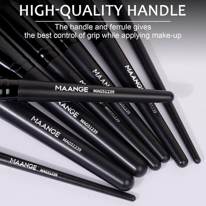 Maange 18 Pcs Pro Makeup Brush