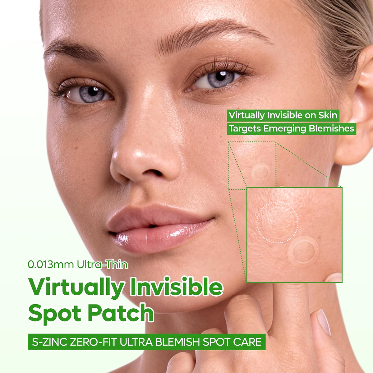 Dr.Melaxin S-ZINC ZERO-FIT Ultra Thin Blemish Spot Patch 0.013mm Invisible Pimple Stickers