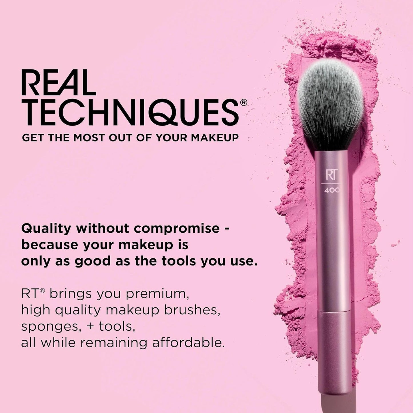 Real Techniques Juego de 4 brochas de maquillaje