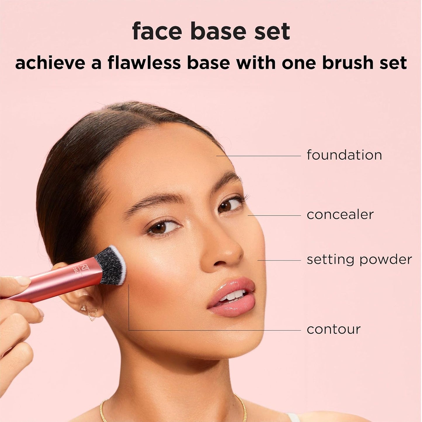 Real Techniques Juego de 4 brochas de maquillaje