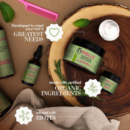 Rosemary Mint Strengthening Hair Masque- Mielle