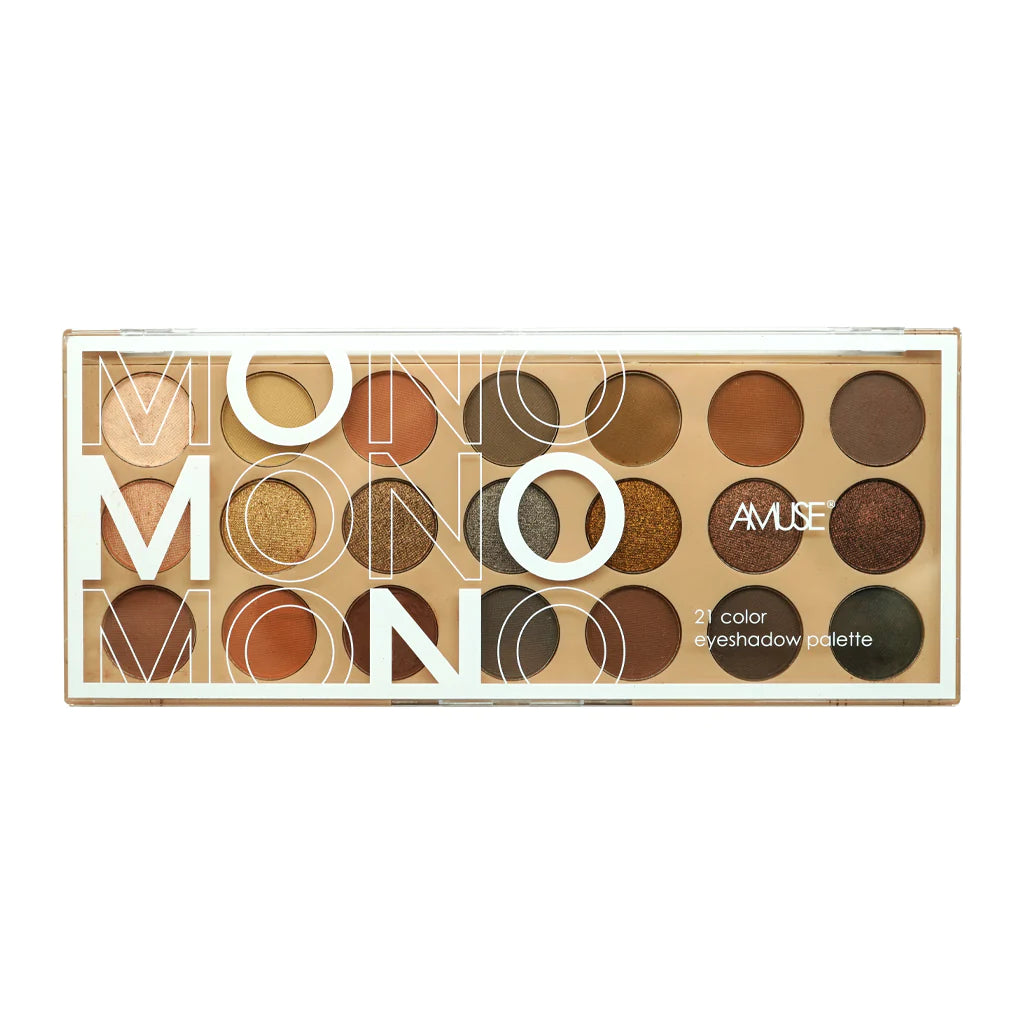 Monochromatic-21 Color Eyeshadow Palette- Amuse