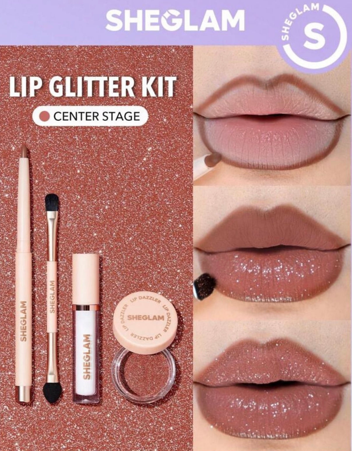 Sheglam Lip Dazzler Glitter Kit