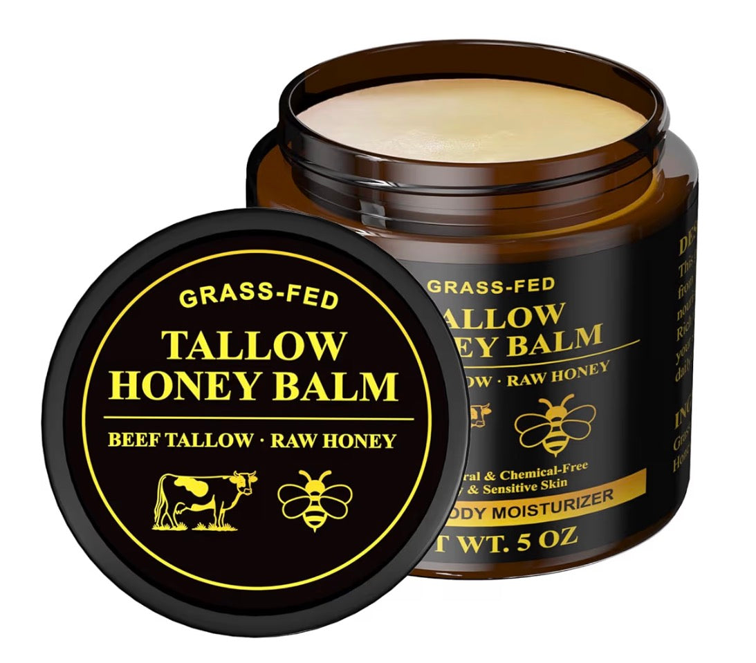 Tallow Honey Balm Grass Fed