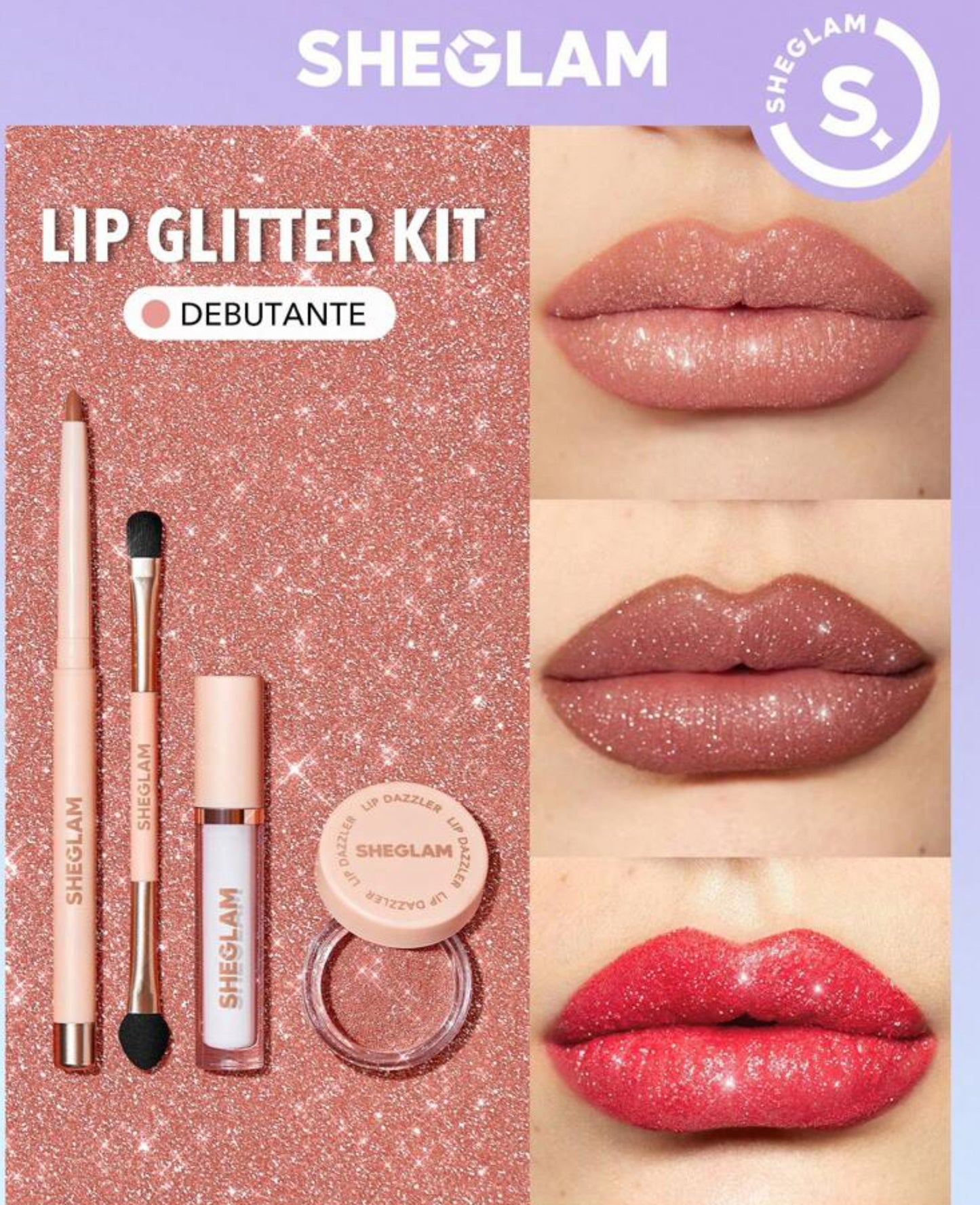 Sheglam Lip Dazzer Glitter Kit