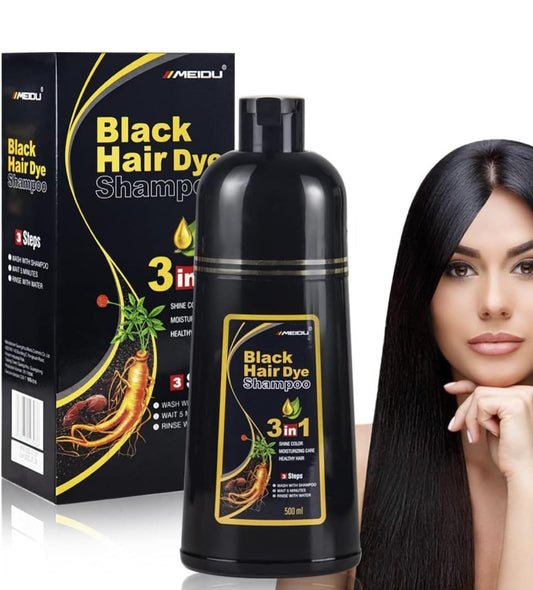 Meidu Shampoo 3 in 1 Black Hair Dye