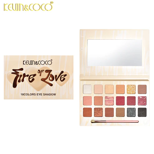Paleta de Sombra de Ojos 18 Colores Fire Of Love - Kevin & Coco
