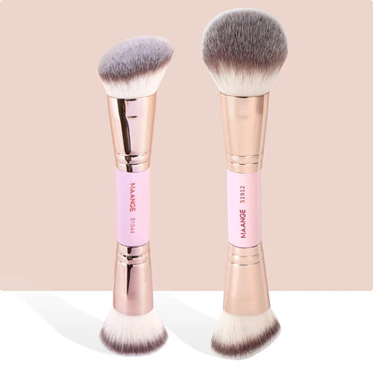 Maange 2 Pcs Makeup Brush Rosa