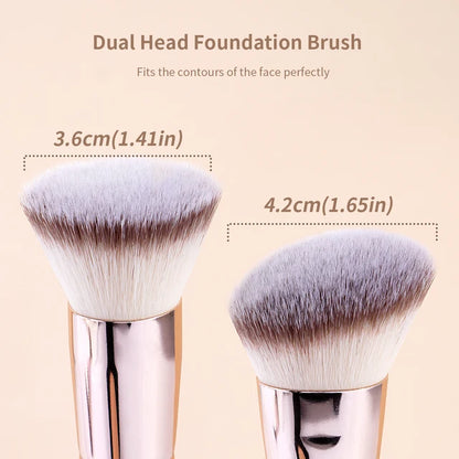 Maange 2 Pcs Makeup Brush Rosa